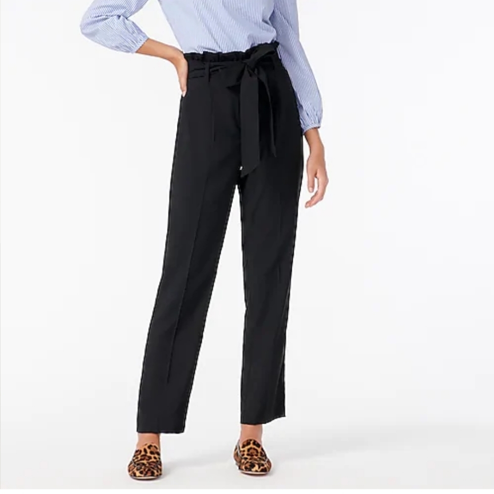 J Crew NWT Paper-bag side leg pants sz 8